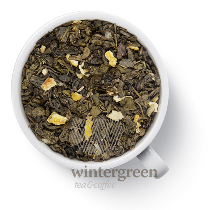 Чай зеленый Ганпаудер - Бергамот